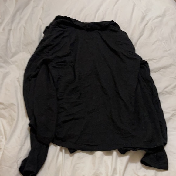 Splits59 Black Draped Cardigan Size M Medium - Picture 4 of 4